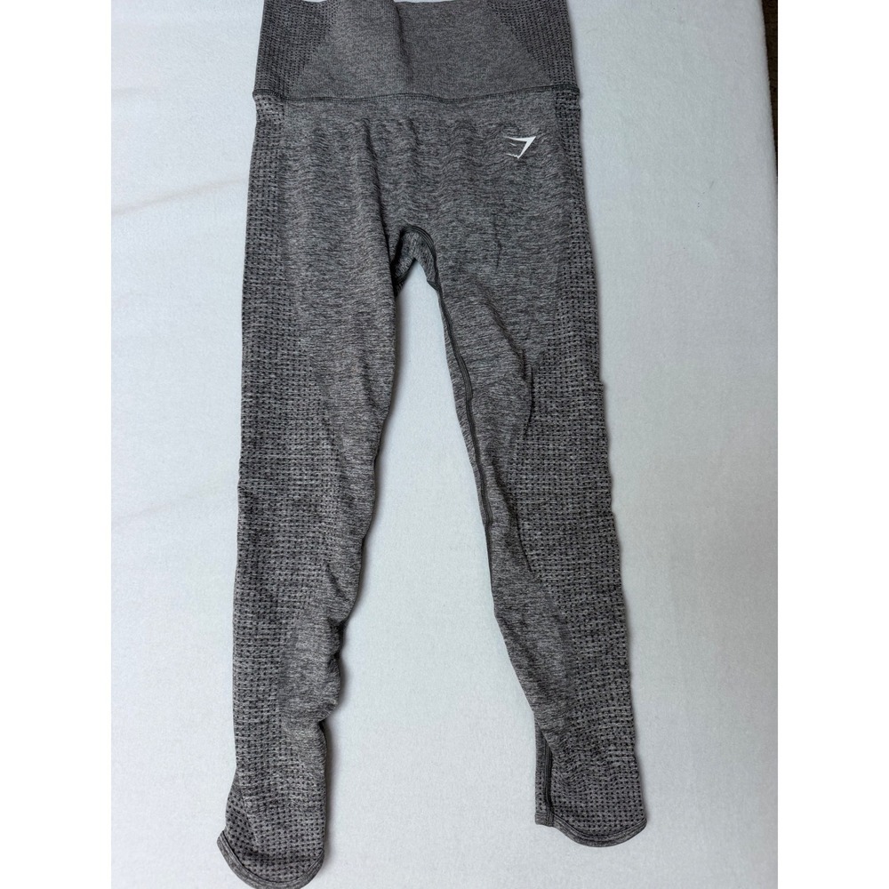Gymshark Energy+ Seamless Leggings Charcoal Grey Marl High Waisted Zip Pocket